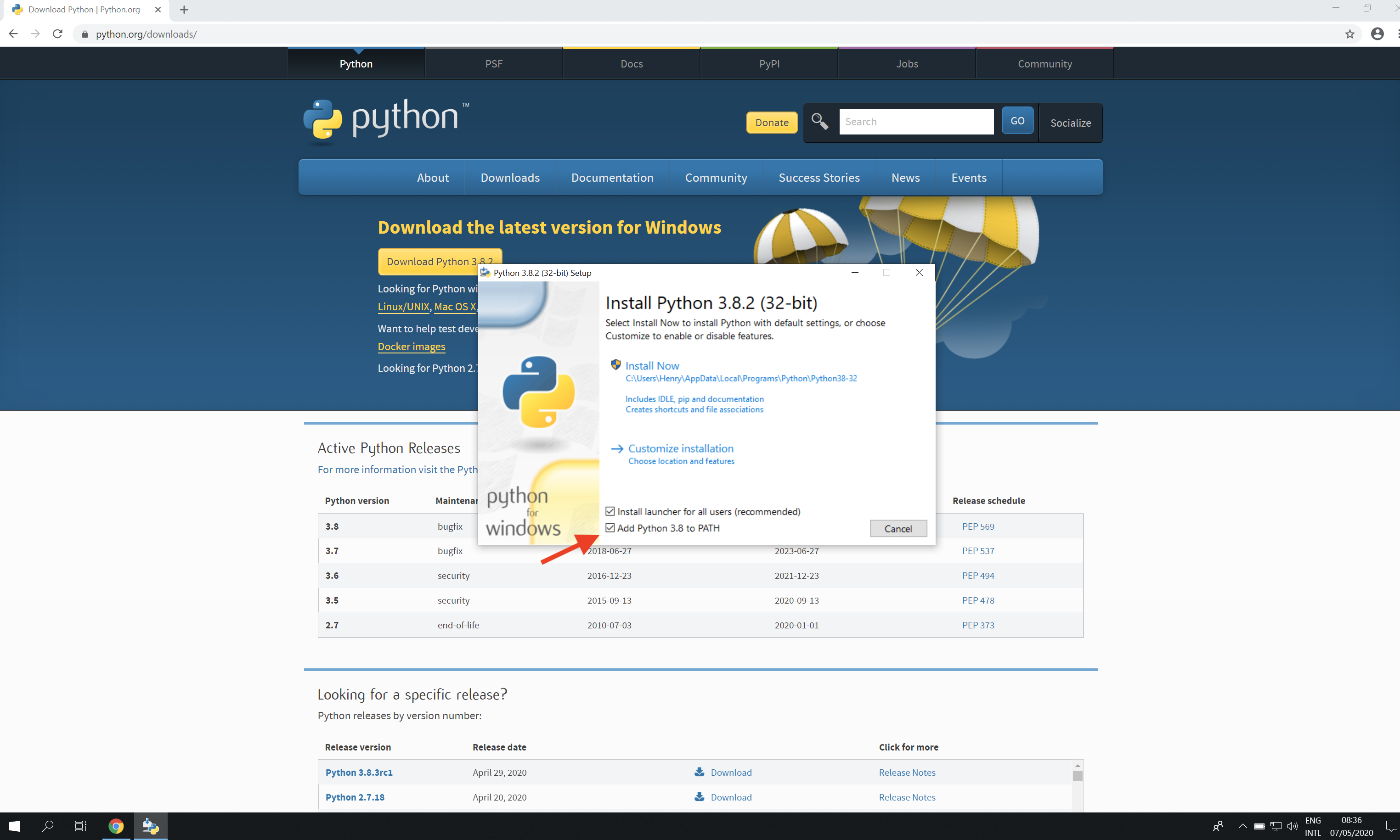 Python_install_windows